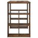 Birou cu raft Stejar fumuriu 90 x 50 x 75 cm Lemn compozit - WALTI WALTI