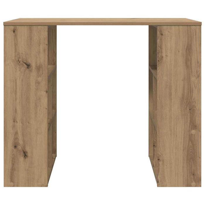 Birou cu raft Stejar Artizanal 90 x 50 x 75 cm Lemn compozit - WALTI WALTI