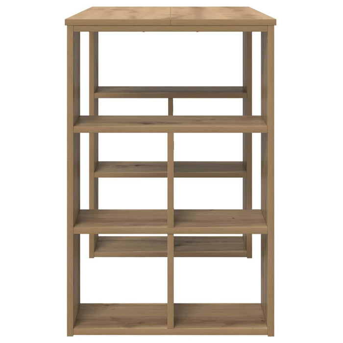Birou cu raft Stejar Artizanal 90 x 50 x 75 cm Lemn compozit - WALTI WALTI