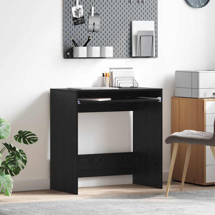 Birou cu sertar Stejar Negru 77.5 x 43 x 79 cm Lemn compozit - WALTI WALTI