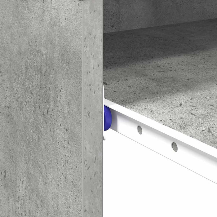 Birou cu sertar Gri din beton 77.5 x 43 x 79 cm Lemn compozit - WALTI WALTI