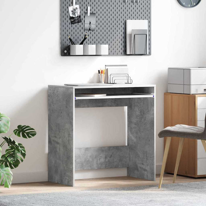 Birou cu sertar Gri din beton 77.5 x 43 x 79 cm Lemn compozit - WALTI WALTI