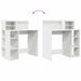 Birou cu Stocare cu raft Alb 90 x 48 x 101.5 cm Lemn compozit - WALTI WALTI