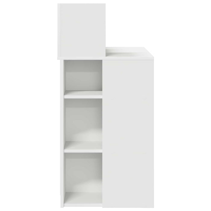Birou cu raft Alb 90 x 48 x 101,5 cm Lemn compozit WALTI