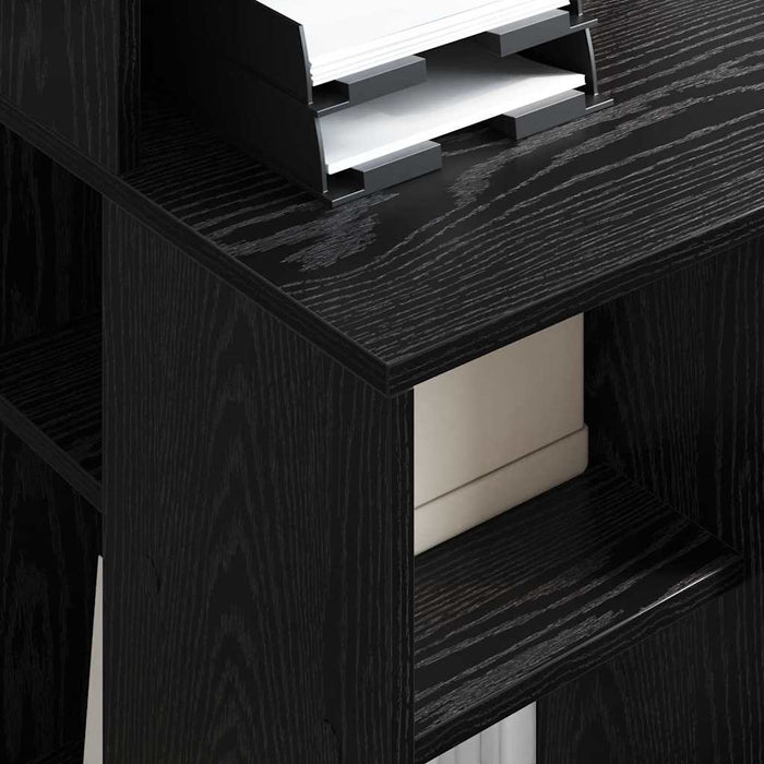 Birou cu Stocare Stejar Negru 90 x 48 x 101.5 cm Lemn compozit - WALTI WALTI