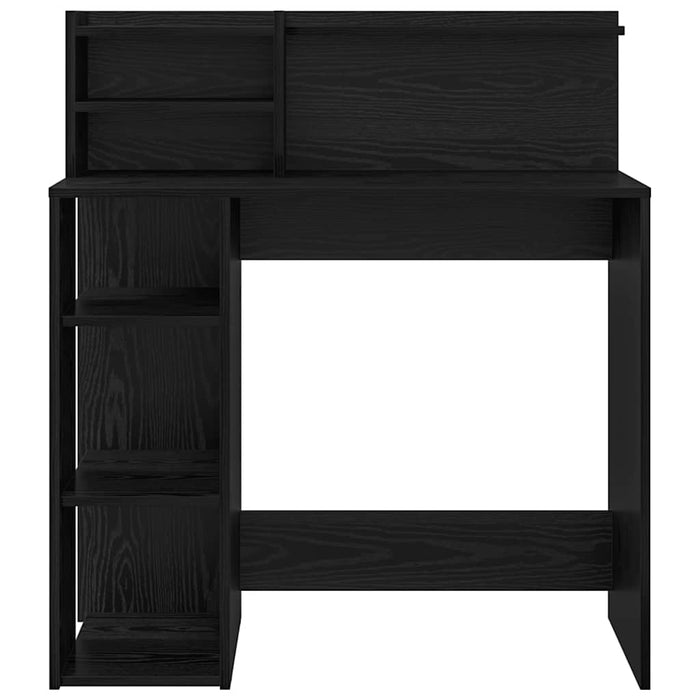 Birou cu Stocare Stejar Negru 90 x 48 x 101.5 cm Lemn compozit - WALTI WALTI