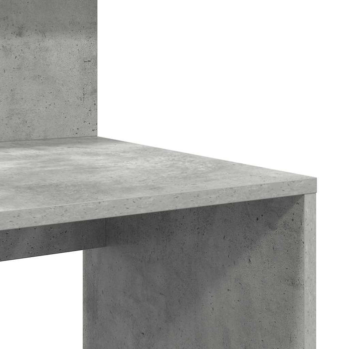 Birou cu Stocare Gri beton 90 x 48 x 101.5 cm Lemn compozit - WALTI WALTI