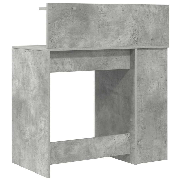 Birou cu Stocare Gri beton 90 x 48 x 101.5 cm Lemn compozit - WALTI WALTI