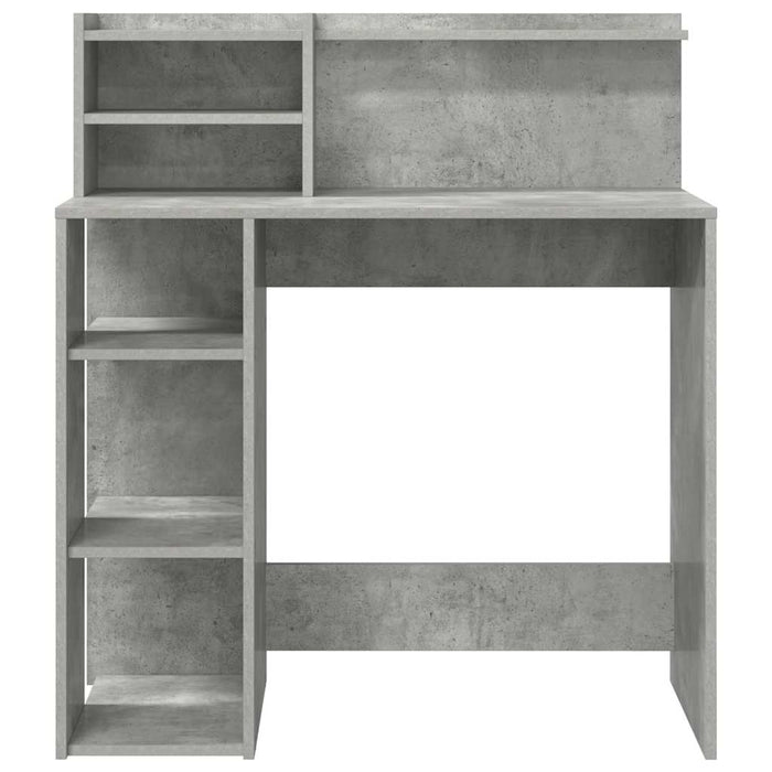 Birou cu Stocare Gri beton 90 x 48 x 101.5 cm Lemn compozit - WALTI WALTI