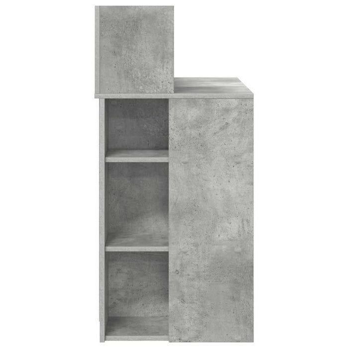 Birou cu Stocare Gri beton 90 x 48 x 101.5 cm Lemn compozit - WALTI WALTI