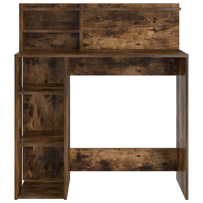 Birou cu Stocare Stejar afumat 90 x 48 x 101.5 cm Lemn compozit - WALTI WALTI