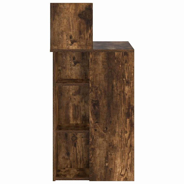 Birou cu Stocare Stejar afumat 90 x 48 x 101.5 cm Lemn compozit - WALTI WALTI