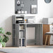 Birou cu Stocare sonoma gri 90 x 48 x 101.5 cm Lemn compozit - WALTI WALTI