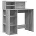 Birou cu Stocare sonoma gri 90 x 48 x 101.5 cm Lemn compozit - WALTI WALTI