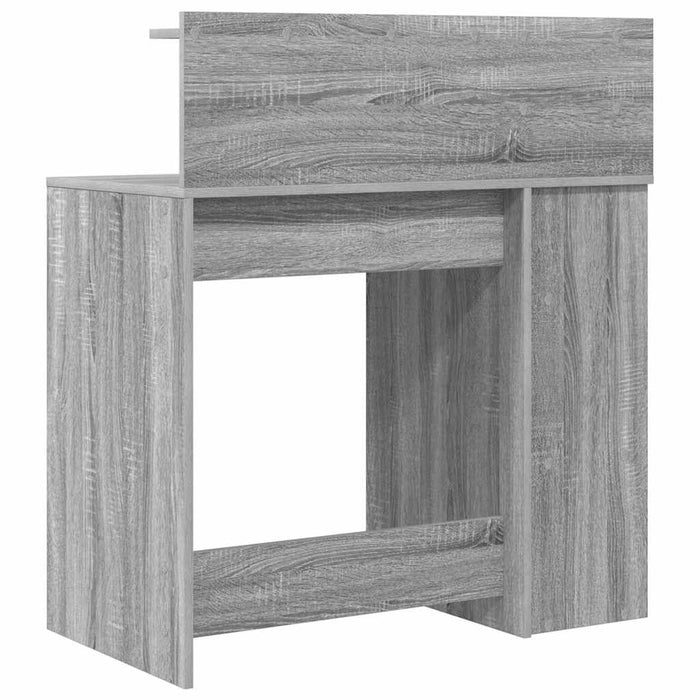 Birou cu Stocare sonoma gri 90 x 48 x 101.5 cm Lemn compozit - WALTI WALTI