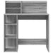 Birou cu Stocare sonoma gri 90 x 48 x 101.5 cm Lemn compozit - WALTI WALTI