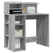 Birou cu Stocare sonoma gri 90 x 48 x 101.5 cm Lemn compozit - WALTI WALTI