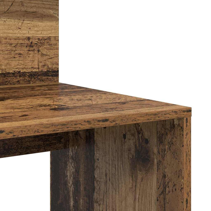 Birou cu Stocare Lemn Vechi 90 x 48 x 101.5 cm Lemn compozit - WALTI WALTI