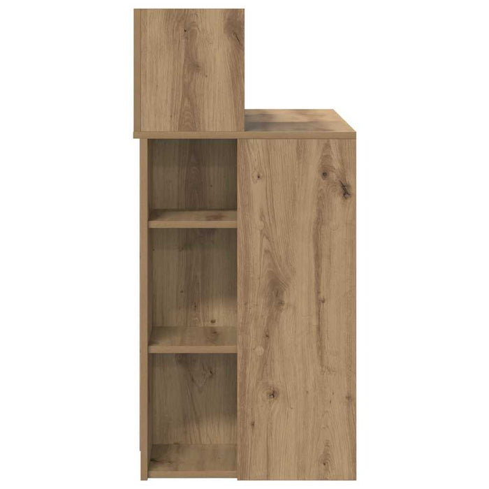 Birou cu Stocare cu raft stejar artizanal 90 x 48 x 101.5 cm - WALTI WALTI