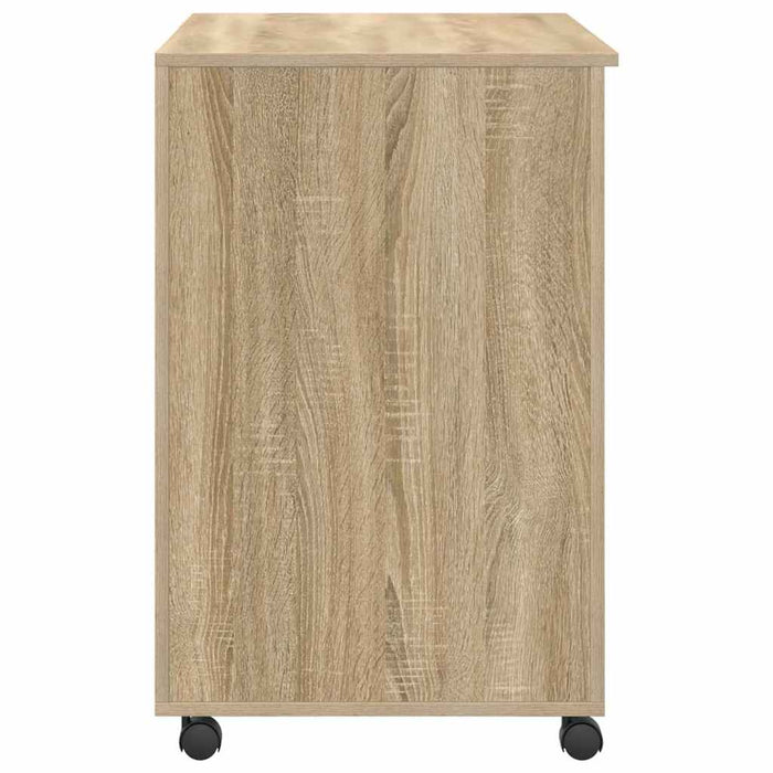 Birou cu roți Stejar Sonoma 91 x 50 x 77 cm Lemn compozit - WALTI WALTI