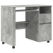 Birou cu roți Gri din beton 91 x 50 x 77 cm Lemn compozit - WALTI WALTI
