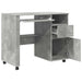 Birou cu roți Gri din beton 91 x 50 x 77 cm Lemn compozit - WALTI WALTI