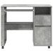 Birou cu roți Gri din beton 91 x 50 x 77 cm Lemn compozit - WALTI WALTI