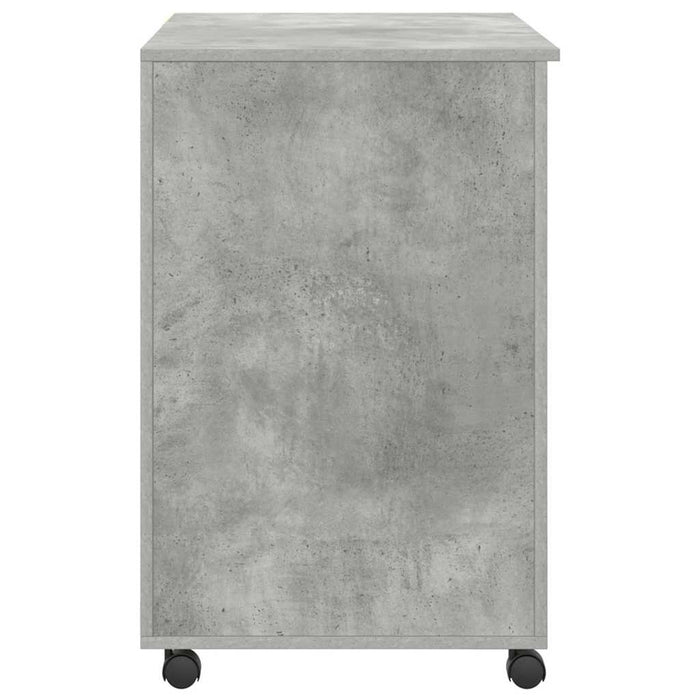 Birou cu roți Gri din beton 91 x 50 x 77 cm Lemn compozit - WALTI WALTI