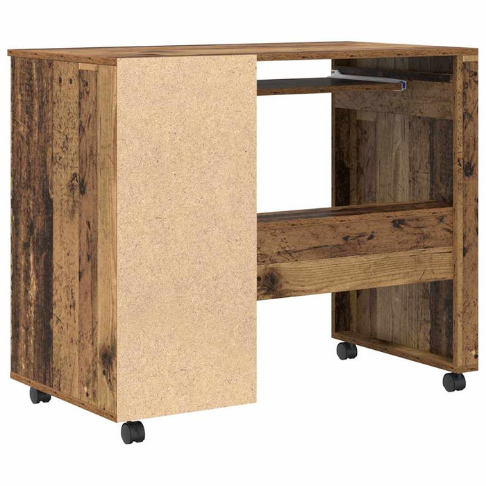Birou cu roți cu raft Lemn Vechi 91 x 50 x 77 cm Lemn compozit - WALTI WALTI