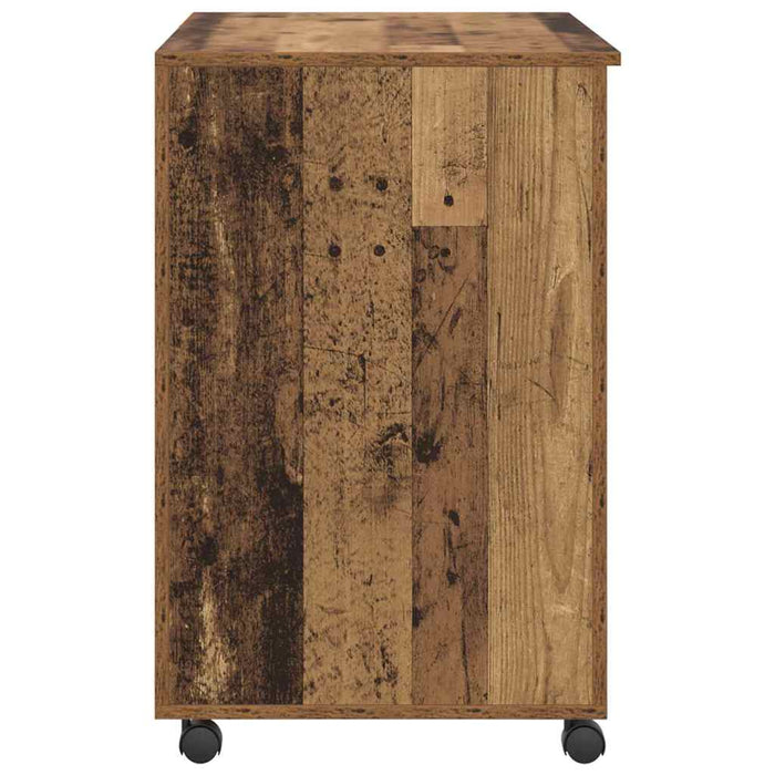 Birou cu roți cu raft Lemn Vechi 91 x 50 x 77 cm Lemn compozit - WALTI WALTI