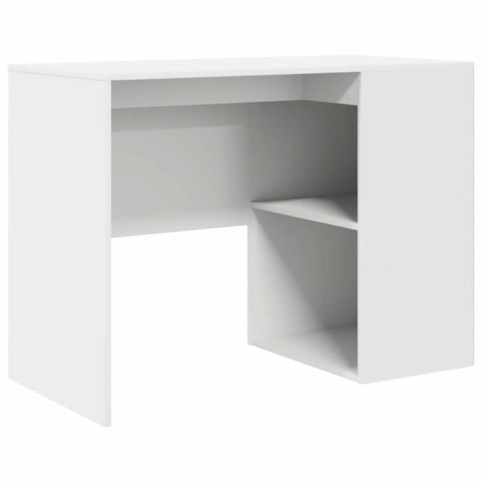 Birou cu raft cu depozitare Alb 102 x 50 x 75 cm Lemn compozit - WALTI WALTI