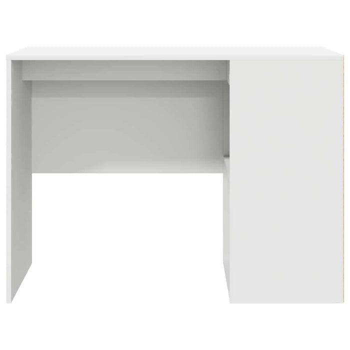Birou cu raft cu depozitare Alb 102 x 50 x 75 cm Lemn compozit - WALTI WALTI