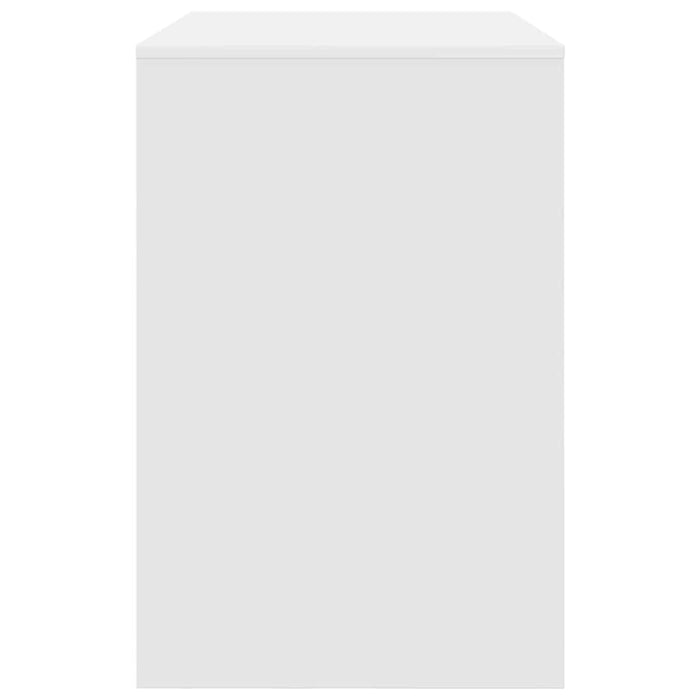 Birou cu raft cu depozitare Alb 102 x 50 x 75 cm Lemn compozit - WALTI WALTI
