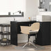 Birou cu raft Stejar negru 102 x 50 x 75 cm Lemn compozit - WALTI WALTI