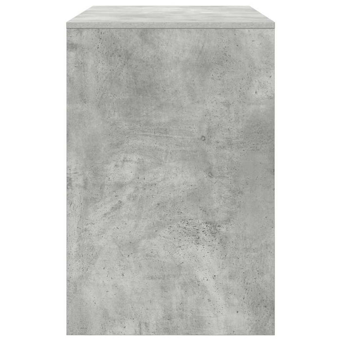 Birou cu raft Gri beton 102 x 50 x 75 cm Lemn compozit - WALTI WALTI