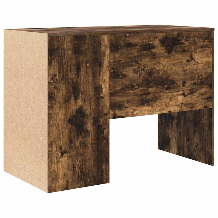 Birou cu raft Stejar fumuriu 102 x 50 x 75 cm Lemn compozit - WALTI WALTI