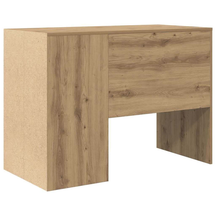 Birou cu raft stejar artizanal 102 x 50 x 75 cm Lemn compozit - WALTI WALTI