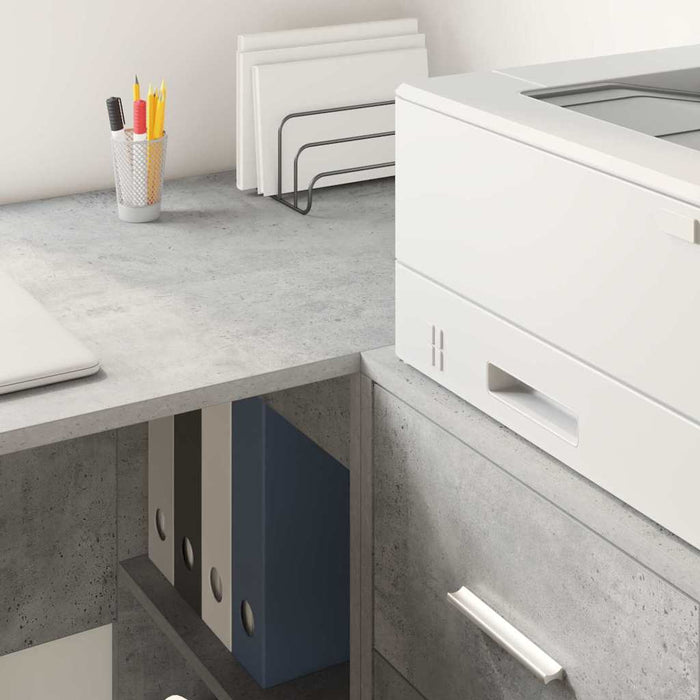 Bufet cu sertar Gri din beton 38 x 34 x 75 cm - WALTI WALTI