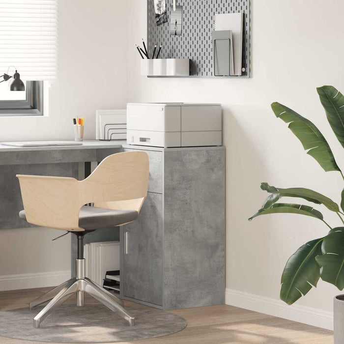 Bufet cu sertar Gri din beton 38 x 34 x 75 cm - WALTI WALTI