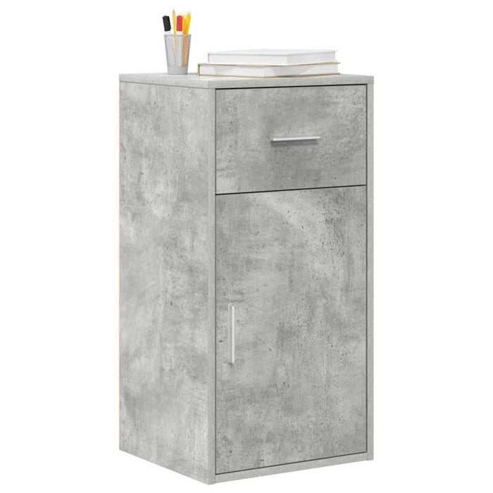 Bufet cu sertar Gri din beton 38 x 34 x 75 cm - WALTI WALTI
