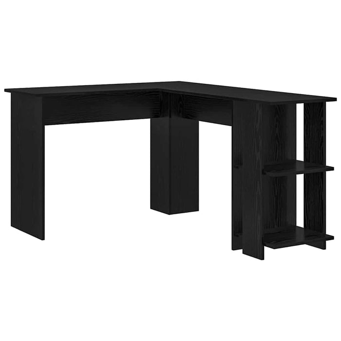 Birou de Colț cu Stocare Stejar negru 140 x 113.5 x 75 cm - WALTI WALTI