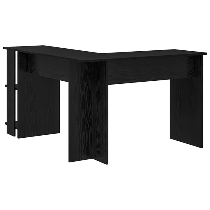 Birou de Colț cu Stocare Stejar negru 140 x 113.5 x 75 cm - WALTI WALTI