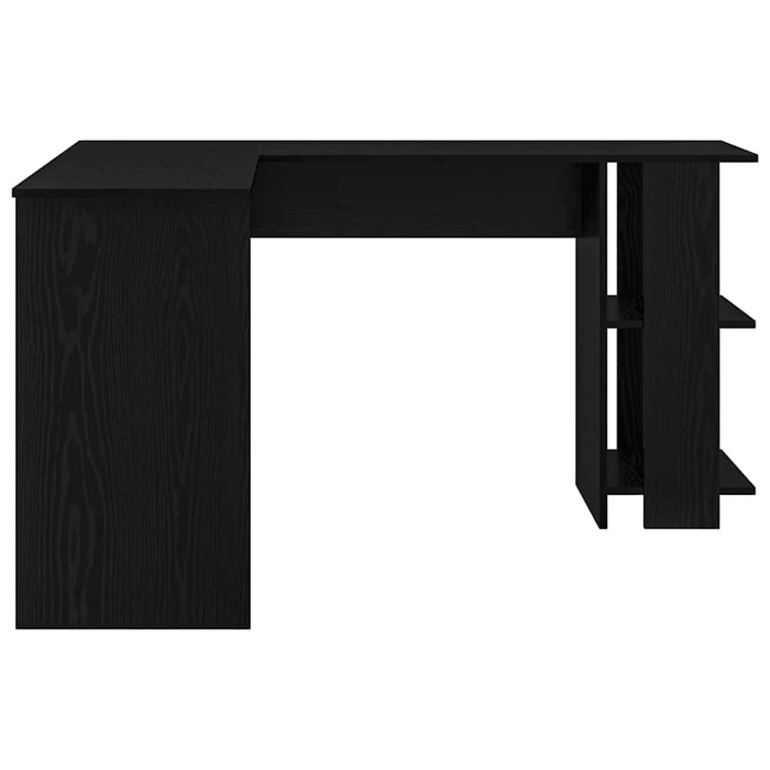 Birou de Colț cu Stocare Stejar negru 140 x 113.5 x 75 cm - WALTI WALTI