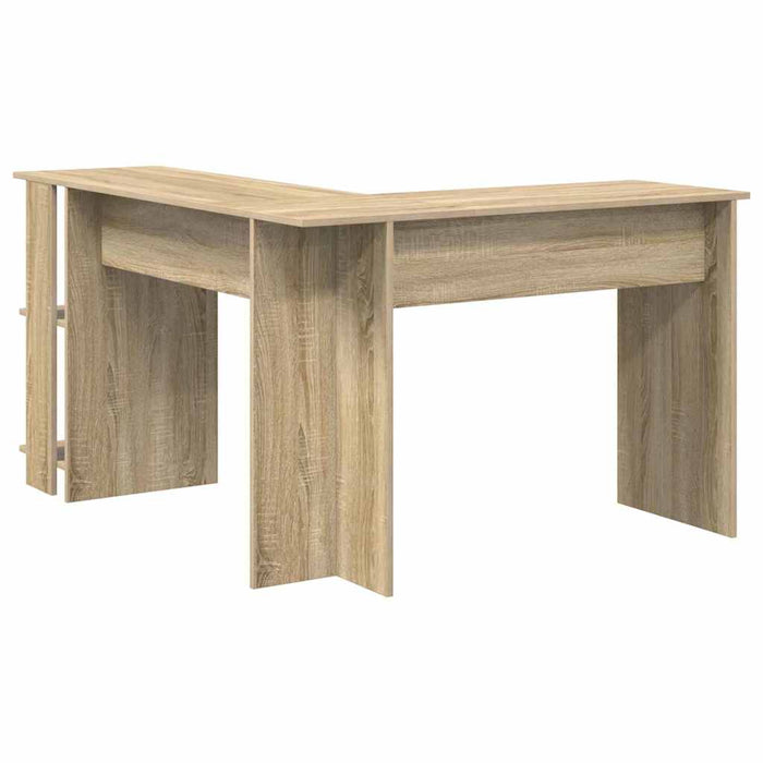 Birou Colțar cu Depozitare Stejar sonoma 140 x 113.5 x 75 cm - WALTI WALTI