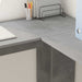 Birou de colț Gri din beton 140 x 113,5 x 75 cm Lemn compozit - WALTI WALTI