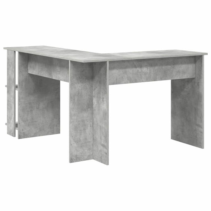 Birou de colț Gri din beton 140 x 113,5 x 75 cm Lemn compozit - WALTI WALTI