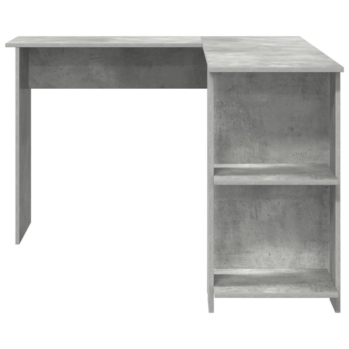 Birou de colț Gri din beton 140 x 113,5 x 75 cm Lemn compozit - WALTI WALTI