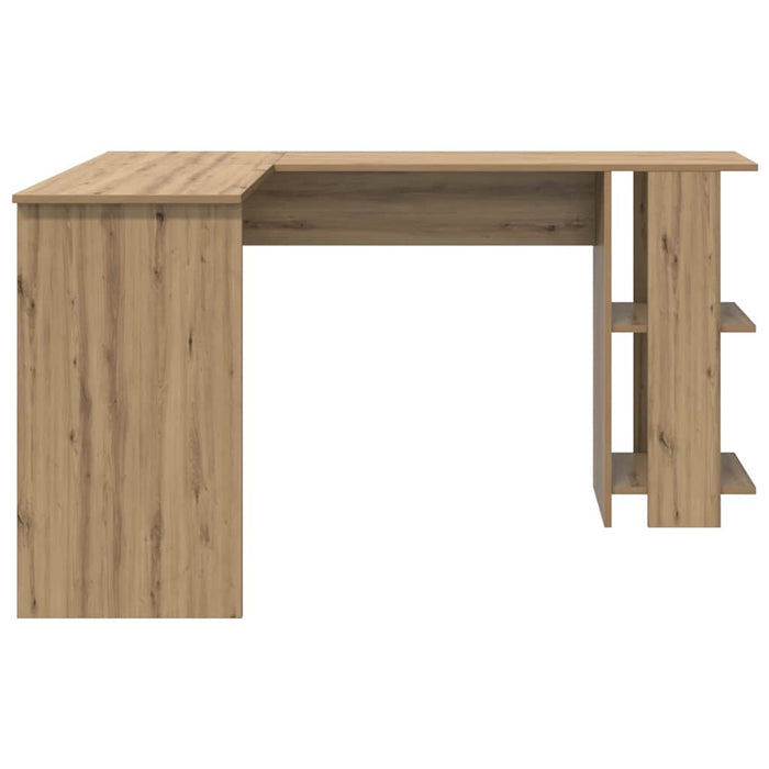 Birou Colțar cu Depozitare stejar artizanal 140 x 113.5 x 75 cm - WALTI WALTI