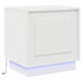 Dulap de noapte 2 pcs Alb 44 x 34,5 x 45 cm Lemn compozit - WALTI WALTI