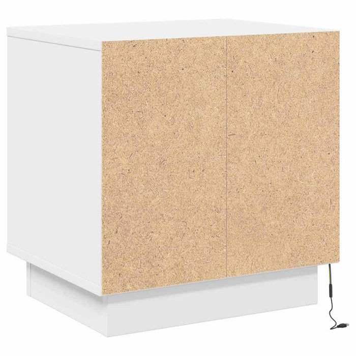 Dulap de noapte 2 pcs Alb 44 x 34,5 x 45 cm Lemn compozit - WALTI WALTI